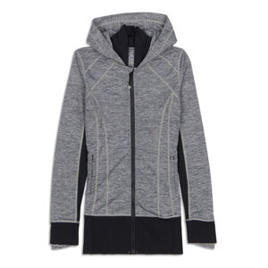 Lululemon Daily Practice Jacket gray black size 2